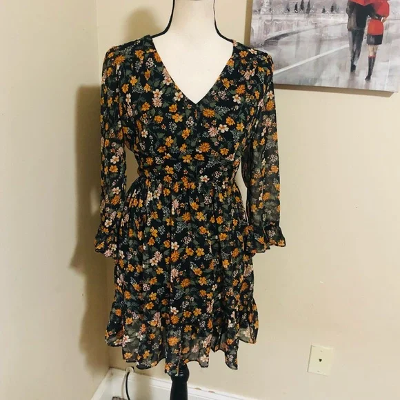 Altar’d State Floral Boho Mini Dress - Picture 1 of 6